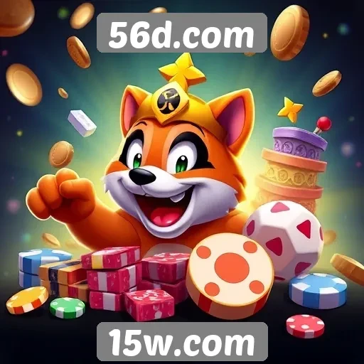 Variedade de jogos disponíveis no 56d.com